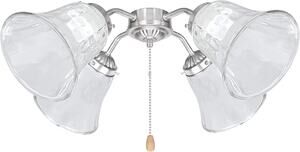 Aspen Pair Of 2 Glass Clear Lamp Shades